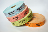 Admit One Roll Tickets